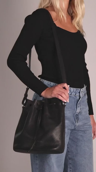 Roberta Bucket Bag Black