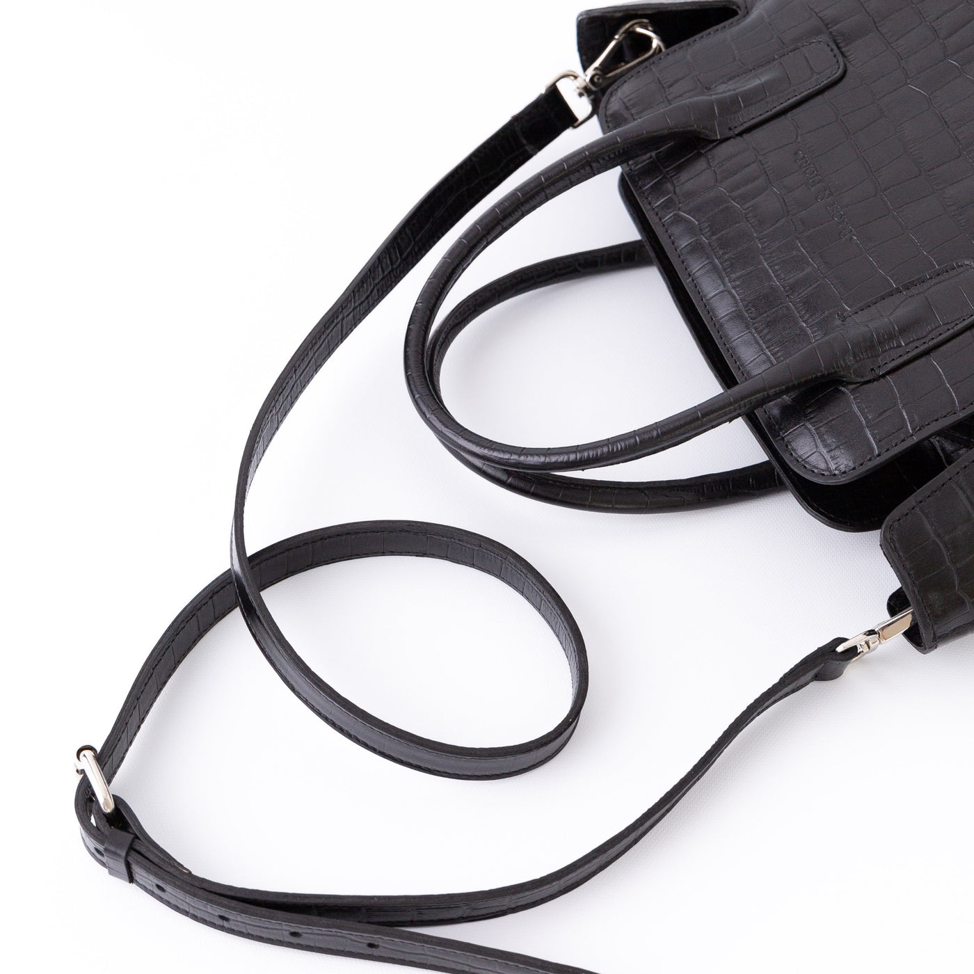 coco satchel croc black 3