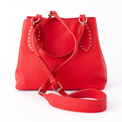 bach and fiori jackie satchel red