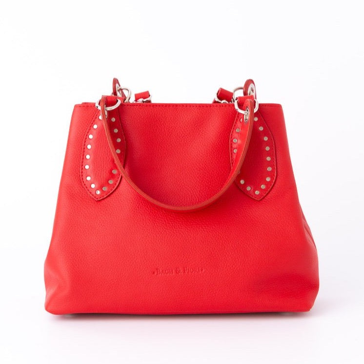 bach and fiori jackie satchel red