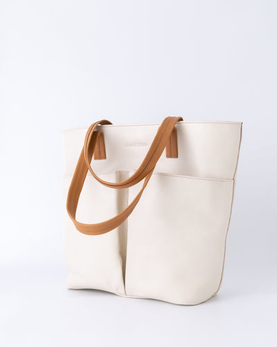 bach and fiori soledad tote in chalk